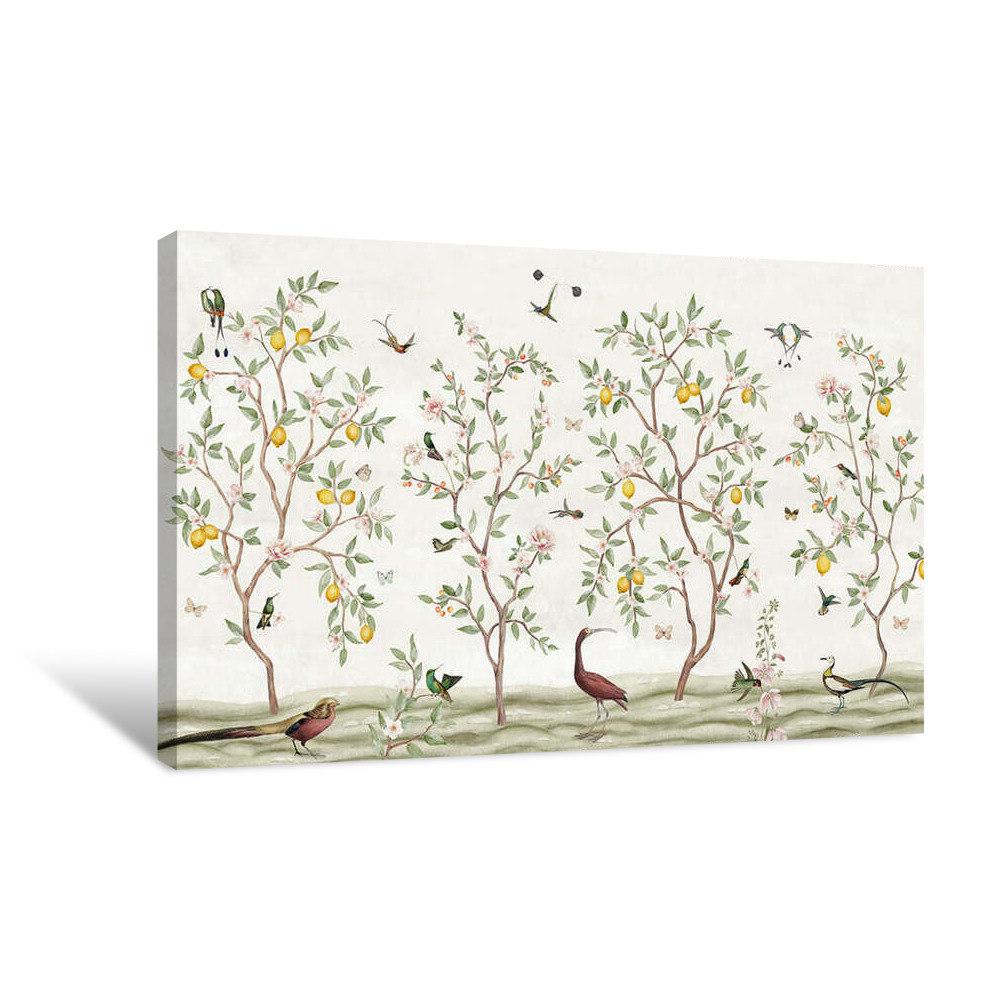 Lemon Tree Chinoiserie Canvas Wrap