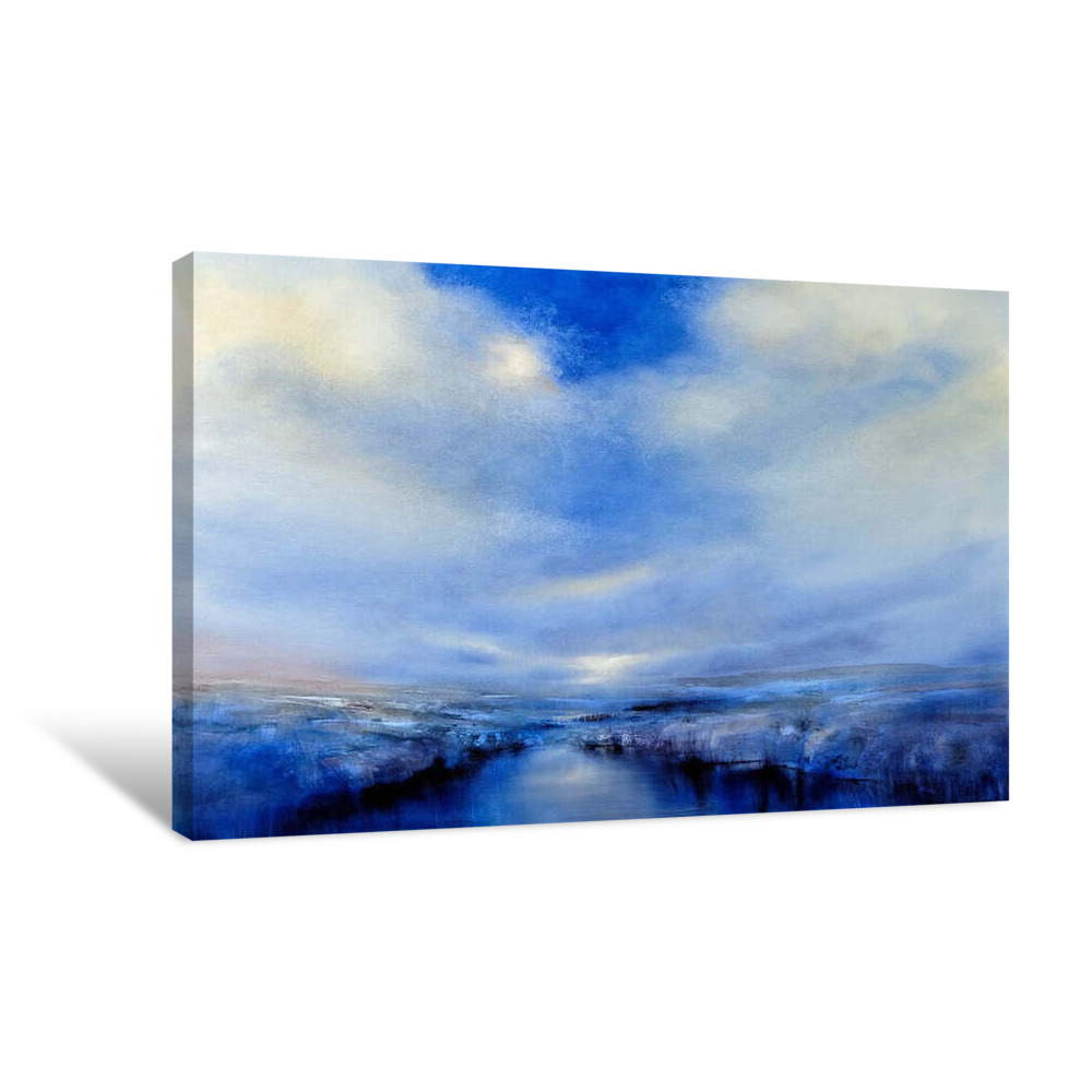 Light Space Blue Canvas Wrap