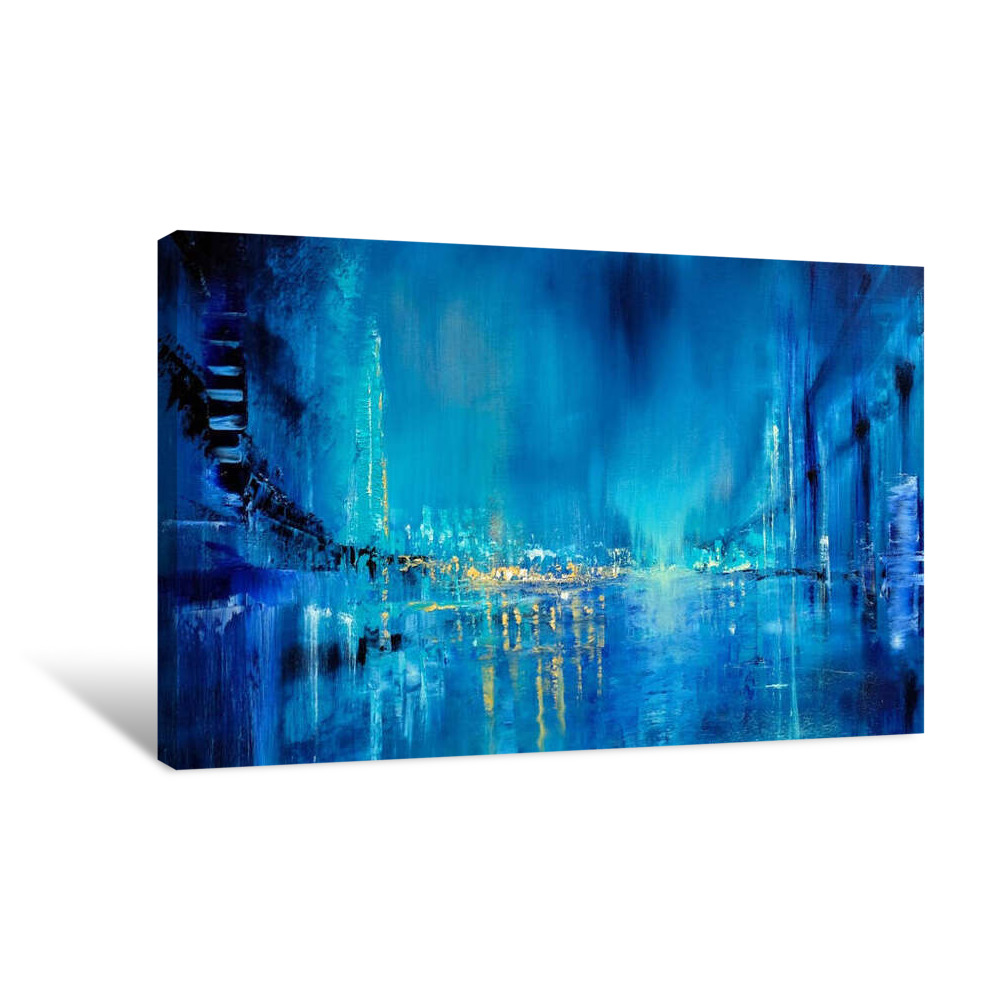 Seagulls Over The Bridges Canvas Wrap