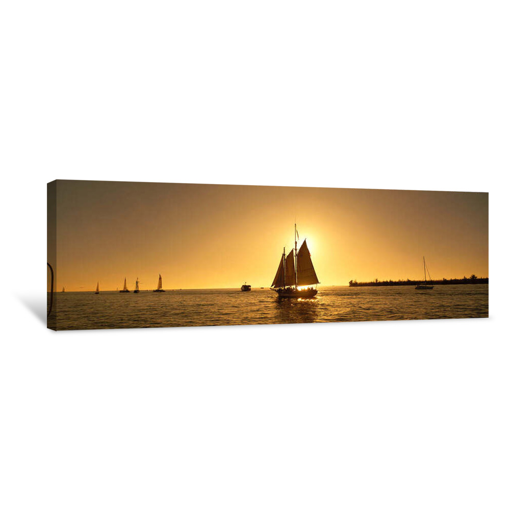 Sailboat, Key West, Florida, USA Canvas Wrap
