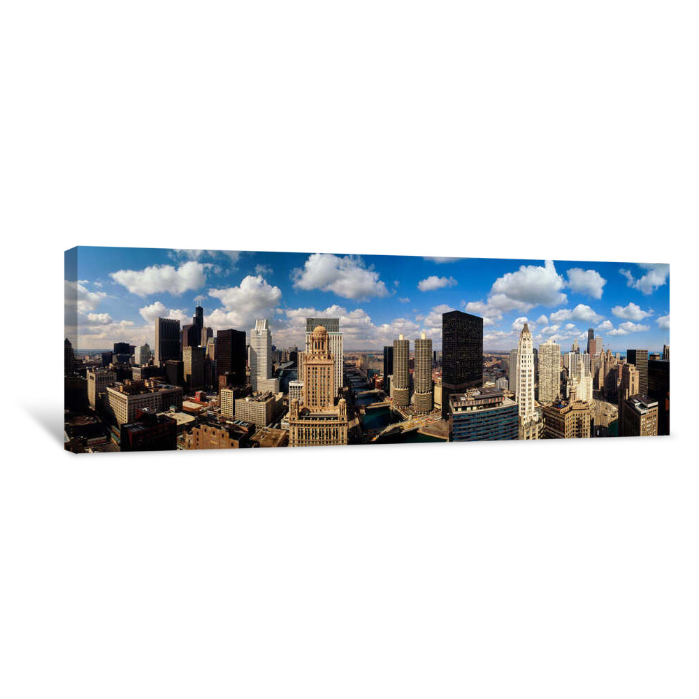 Skyline From Lake Michigan, Chicago, Illinois, USA Canvas Wrap