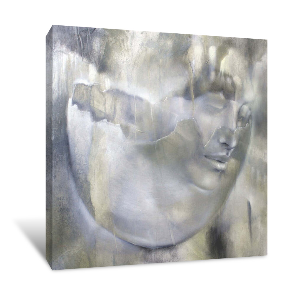 Fragile Portrait and Egg Shell Canvas Wrap