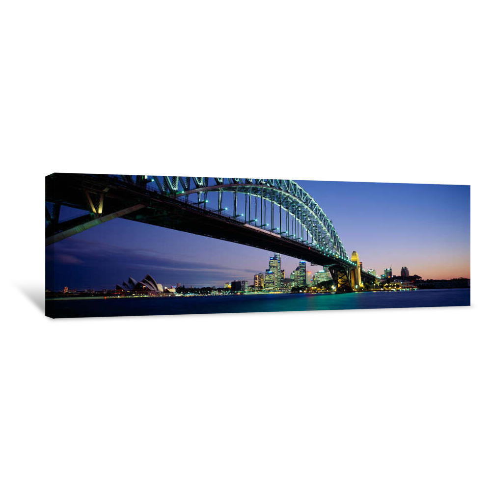 Low Angle View Of A Bridge, Sydney Harbor Bridge, Sydney, New South Wales, Australia Canvas Wrap