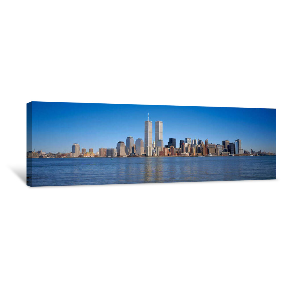 Skyscrapers At The Waterfront, World Trade Center, Lower Manhattan, Manhattan, New York City, New York State, USA Canvas Wrap