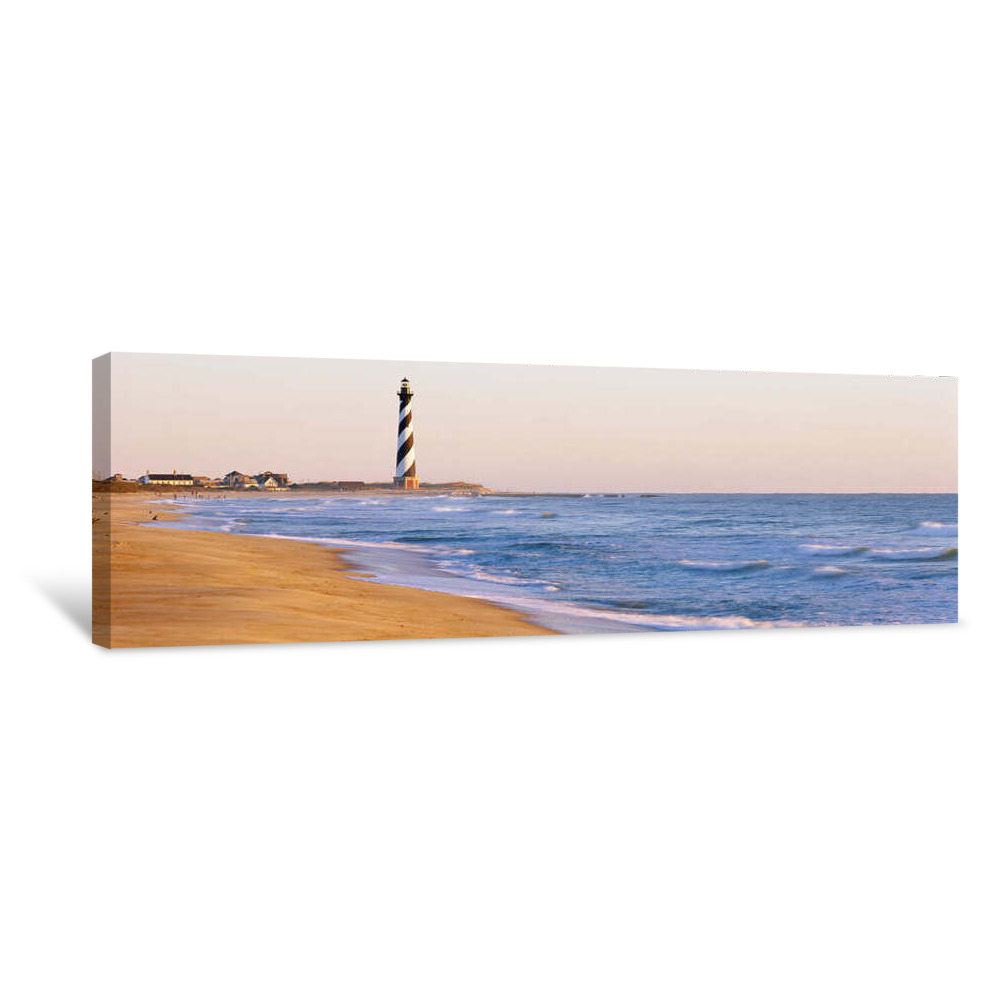 Lighthouse On The Beach, Cape Hatteras Light, Hatteras Island, North Carolina, USA Canvas Wrap