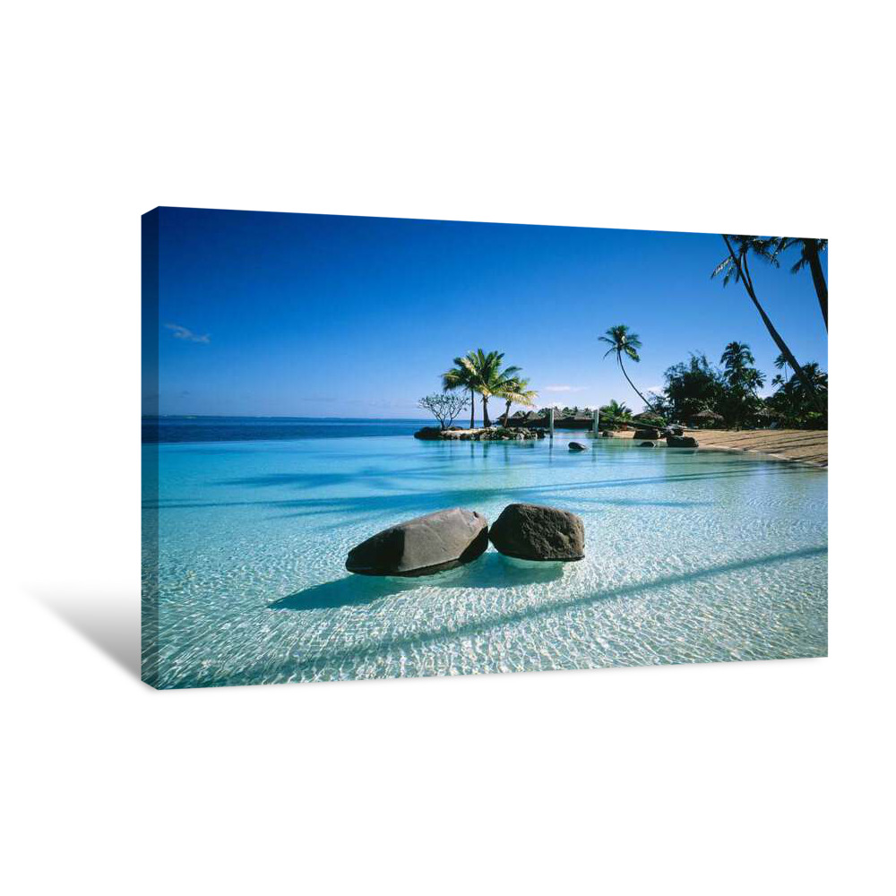 Resort Tahiti French Polynesia Canvas Wrap