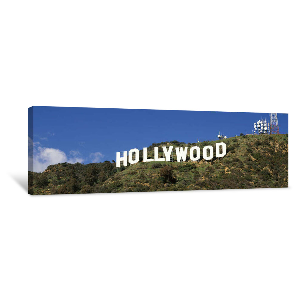 Hollywood Sign At Hollywood Hills, Los Angeles, California, USA Canvas Wrap