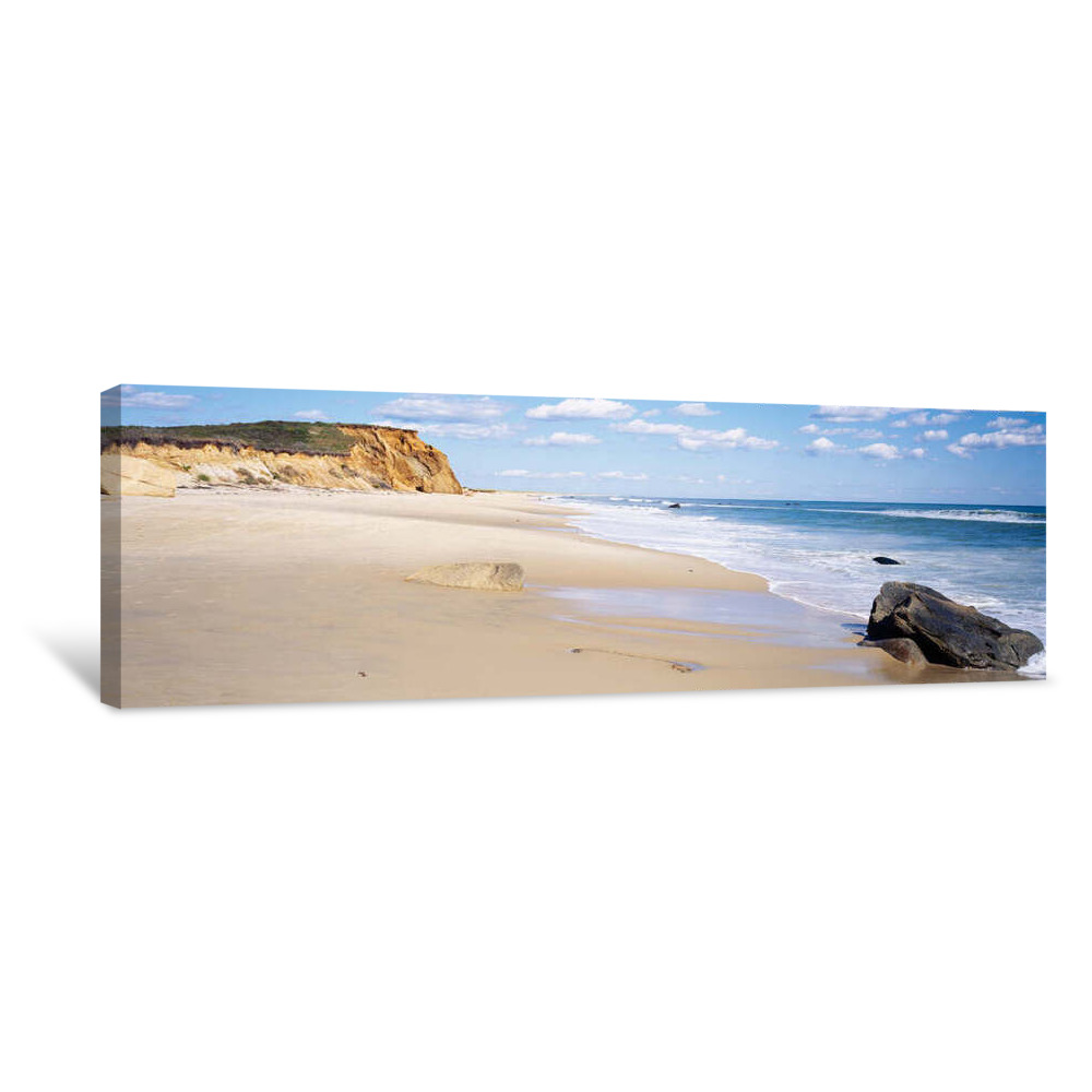 Rocks On The Beach, Lucy Vincent Beach, Chilmark, Martha's Vineyard, Massachusetts, USA Canvas Wrap