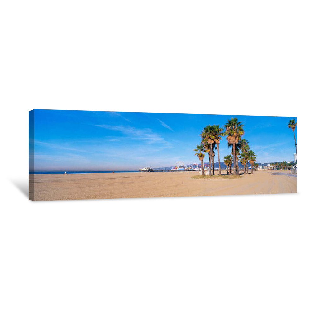 Santa Monica Beach CA Canvas Wrap