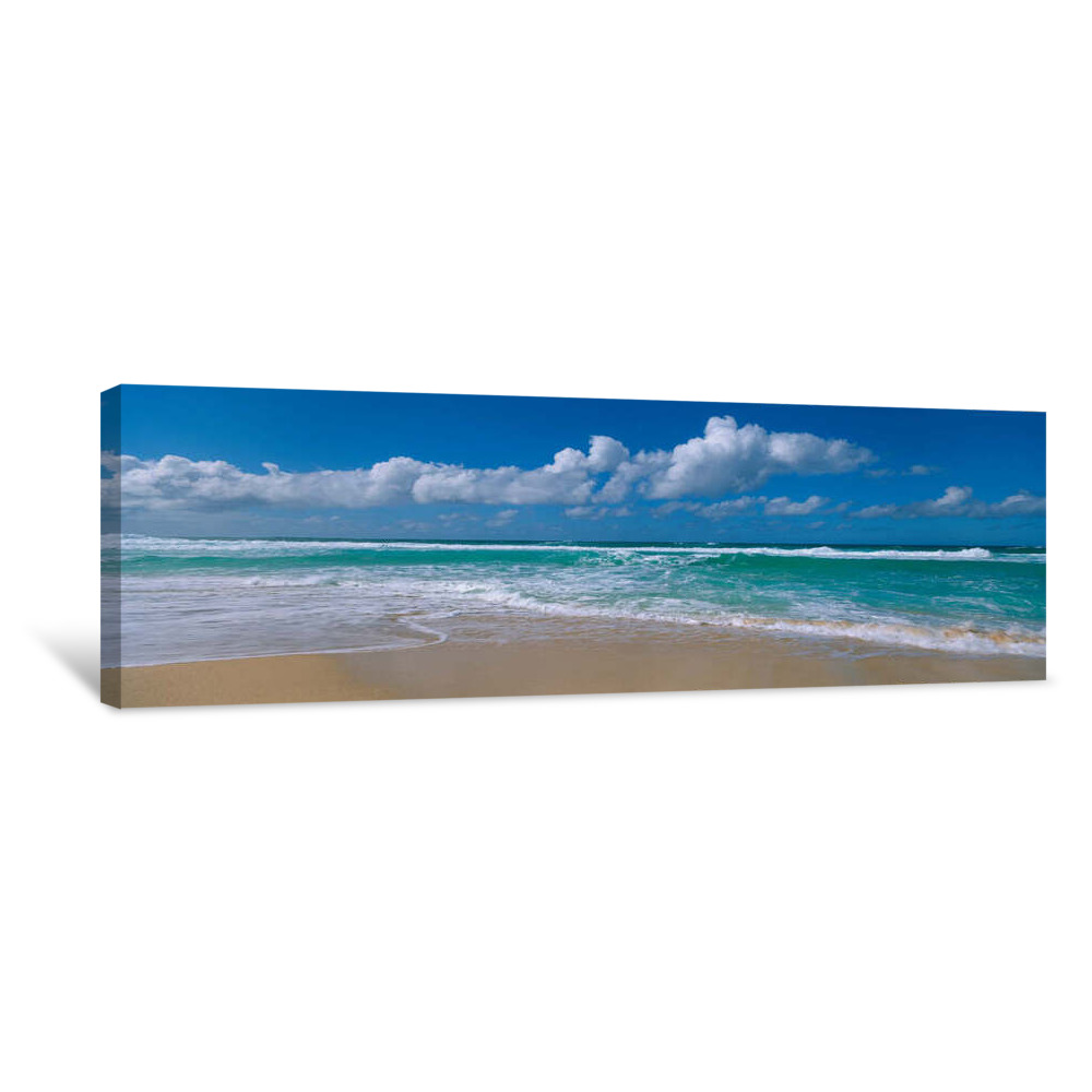 Waves Crashing On The Beach, Sunset Beach, Oahu, Hawaii, USA Canvas Wrap