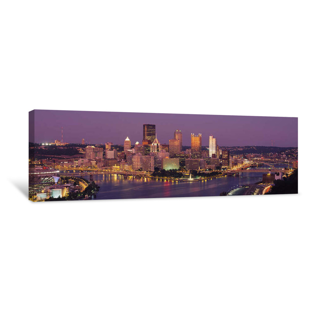 Pittsburgh, Pennsylvania, USA Sunset Canvas Wrap