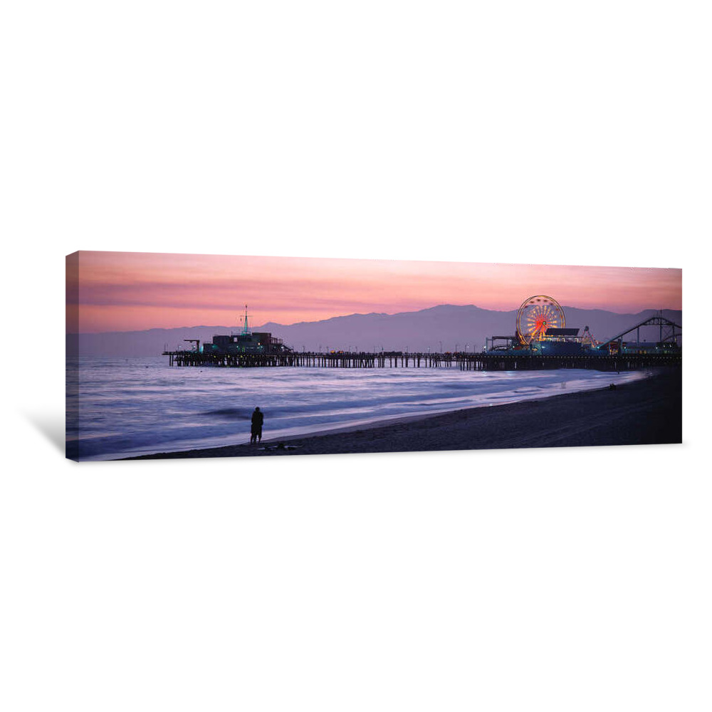 Santa Monica Pier Santa Monica CA Canvas Wrap