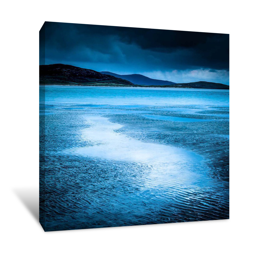 Midnight on Luskentyre Beach Canvas Wrap