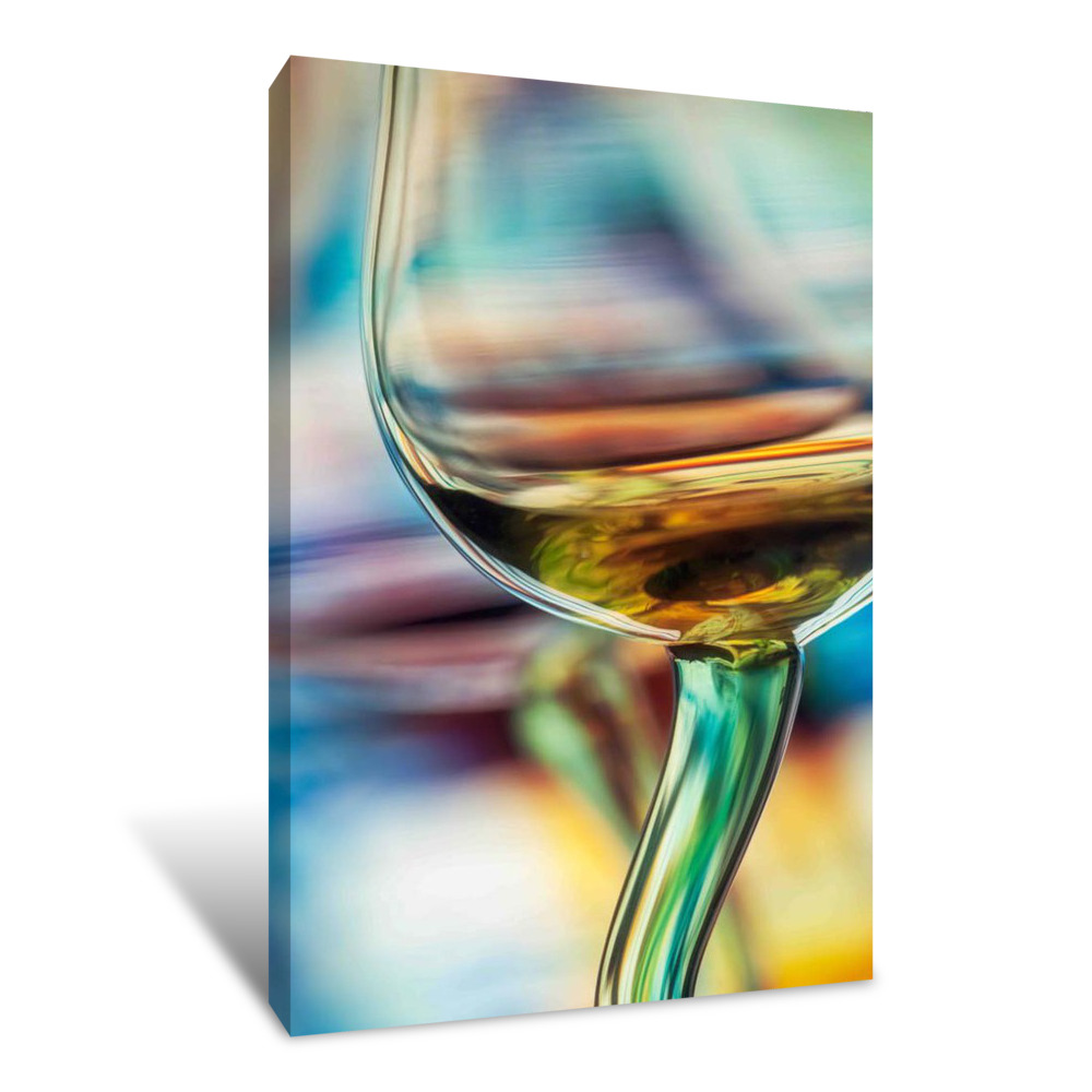 White Wine Canvas Wrap