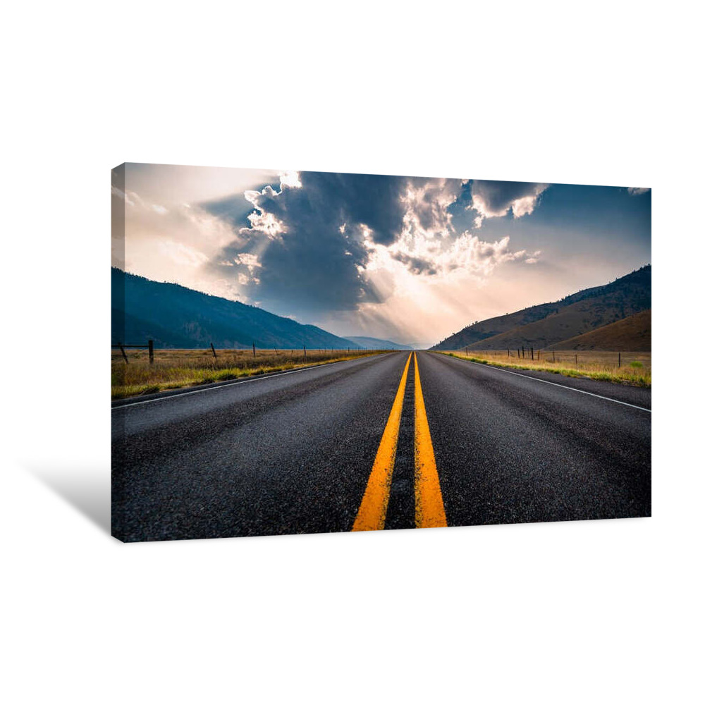Open Road Canvas Wrap