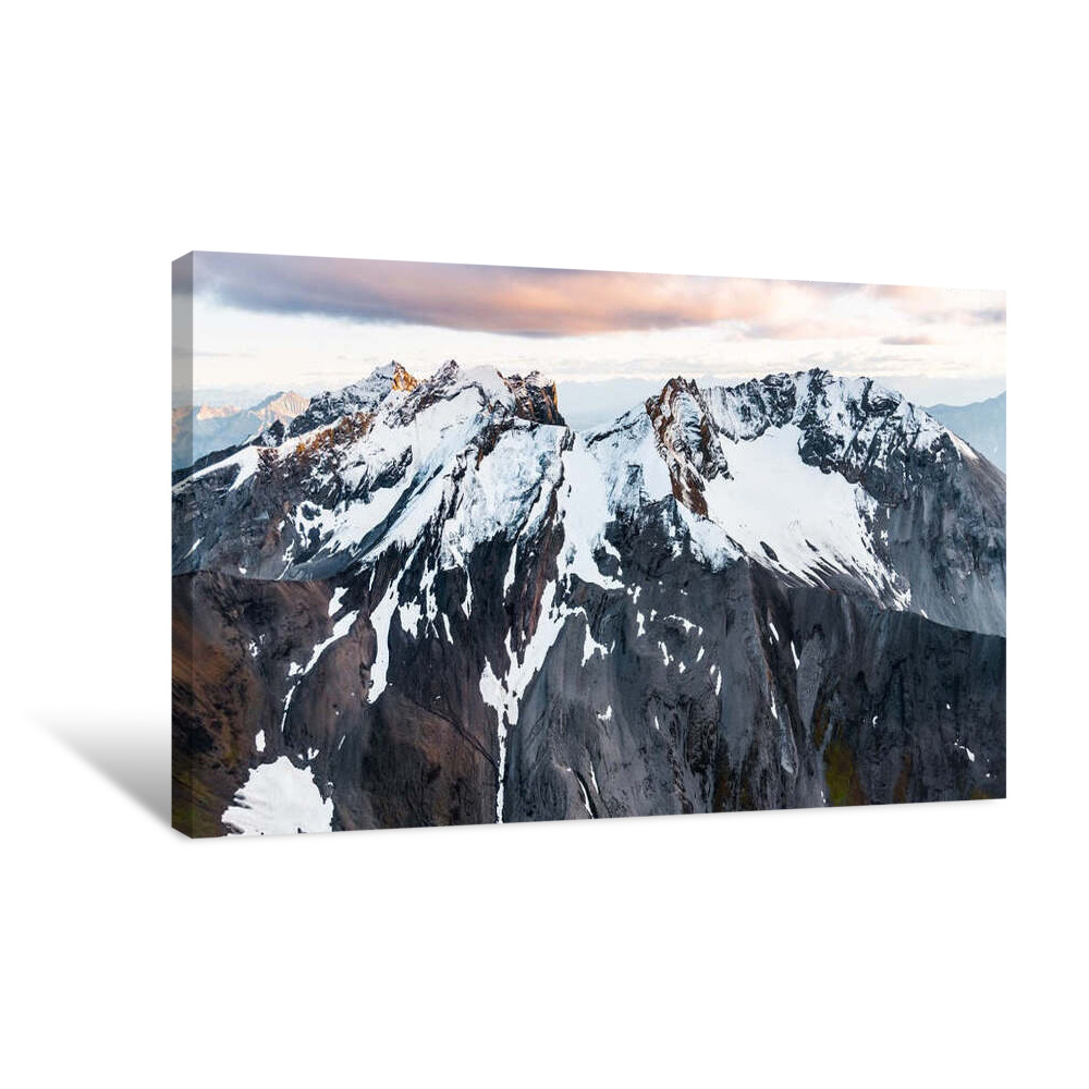 Pastel Mountaintop Canvas Wrap
