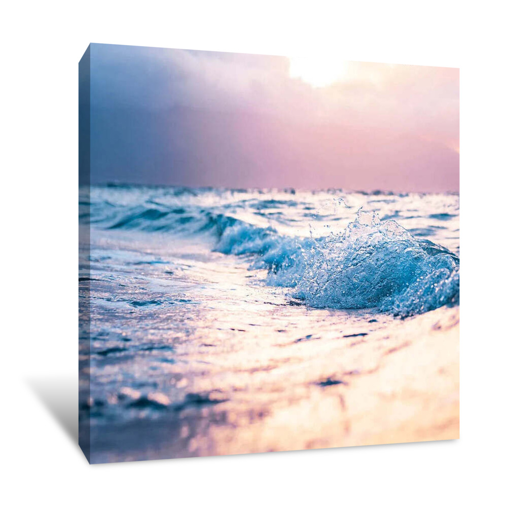 Pastel Waves Canvas Wrap