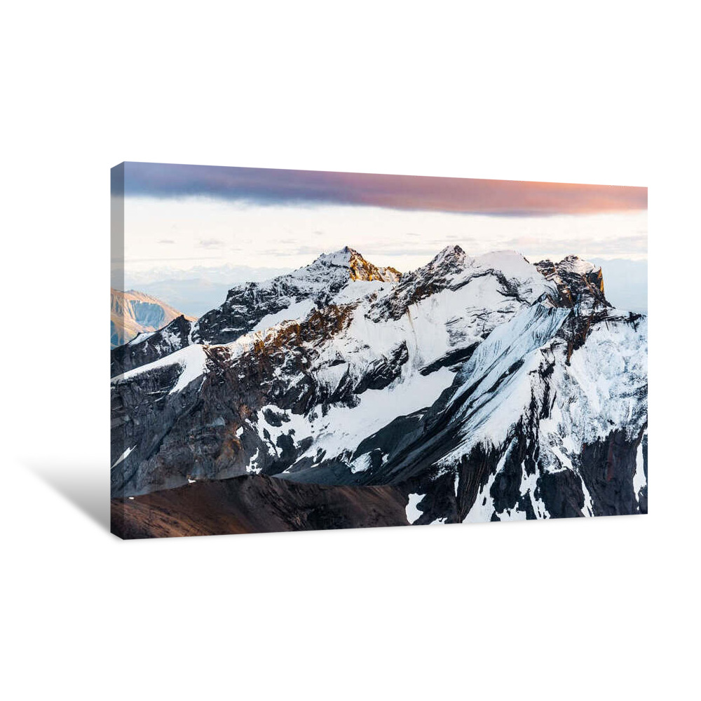 Sunset Peaks Canvas Wrap