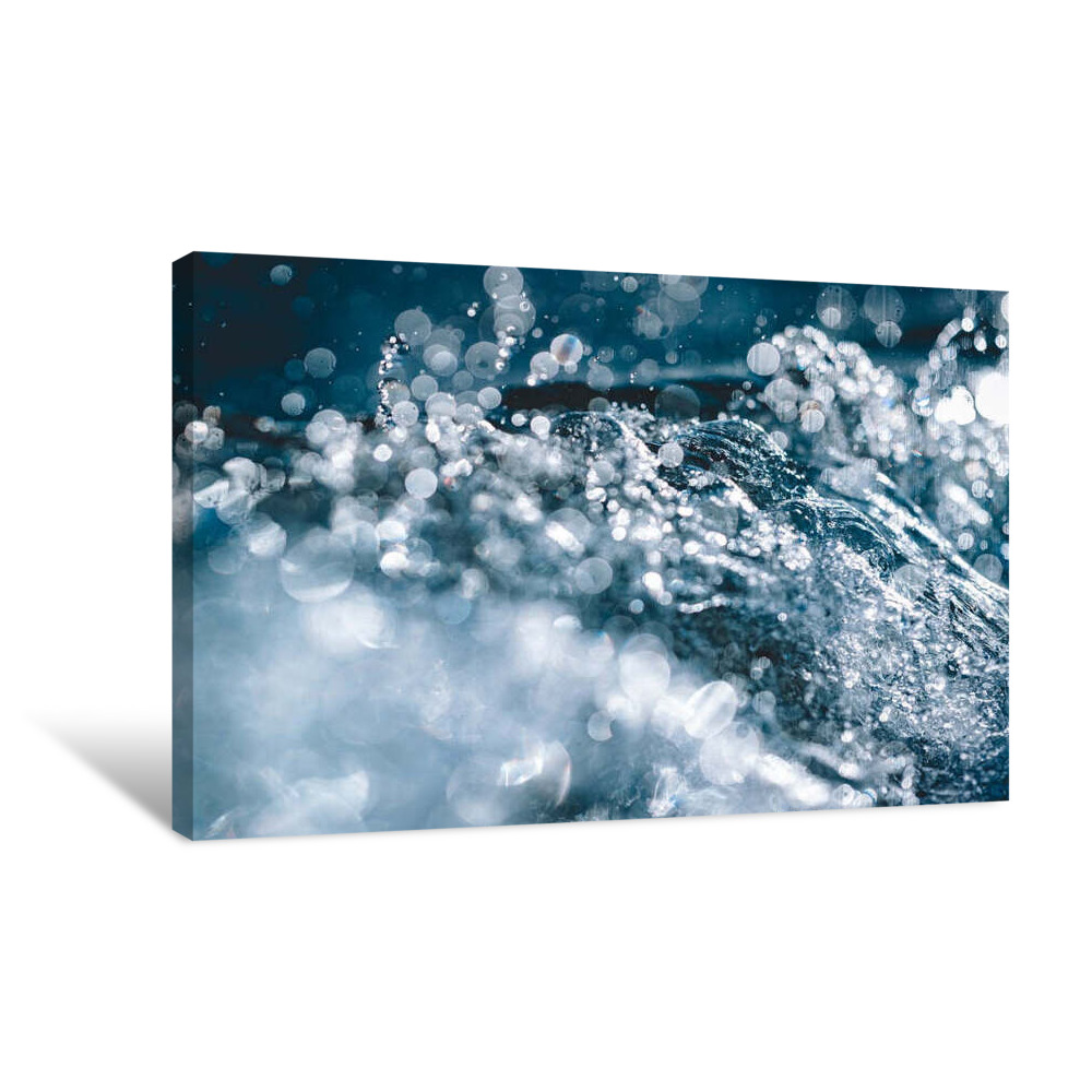 Light Drops Canvas Wrap