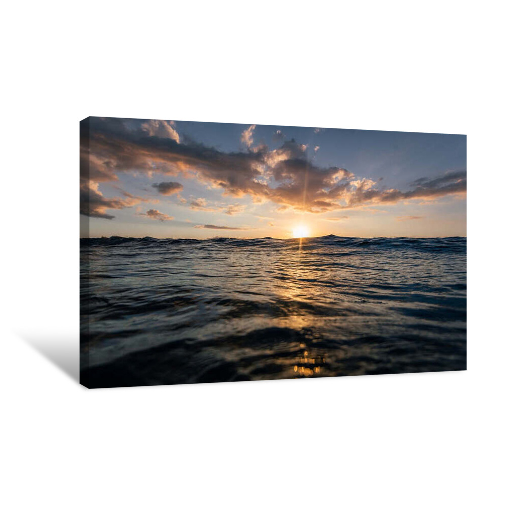 Sunset Ocean Canvas Wrap