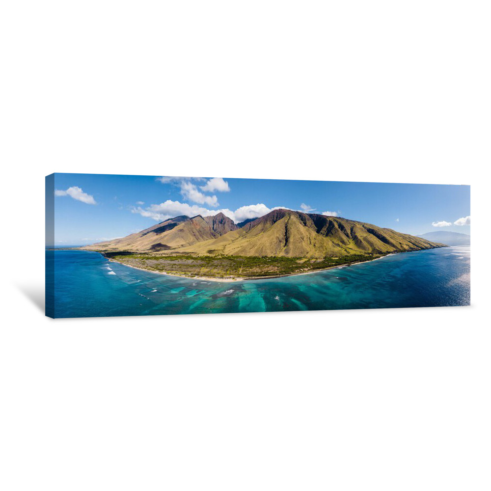 West Maui Aerial Canvas Wrap